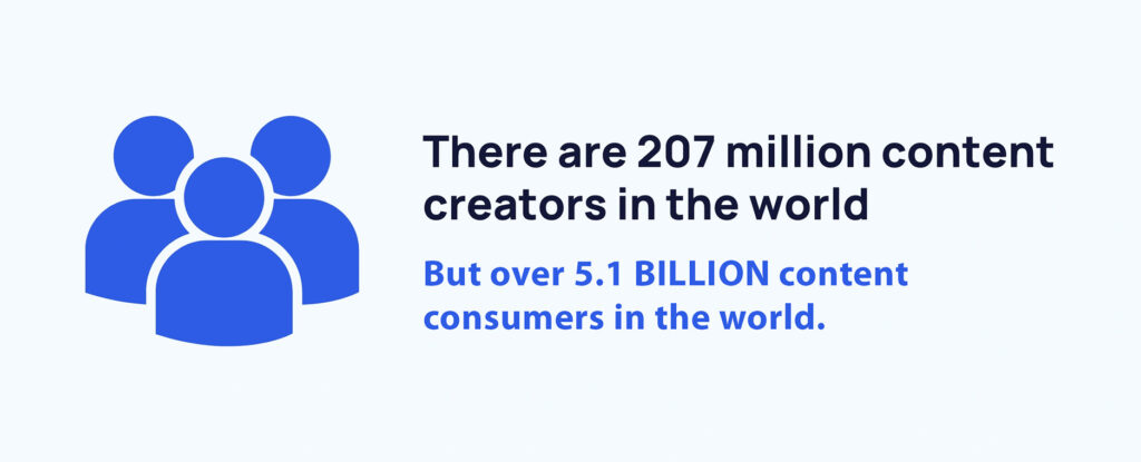 Content creators vs consumers